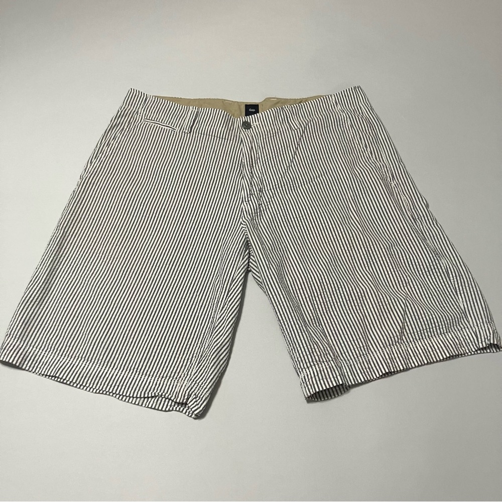 Gap Men’s Size 36 Seersucker Striped Shorts Preppy Classic